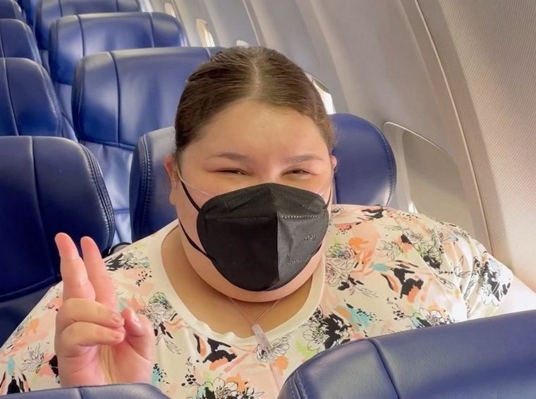 Los vuelos aéreos deben ser cómodos y accesibles para todos, independientemente del tamaño de la persona, asegura la influencer. Foto: Instagram Jaelynn Chaney