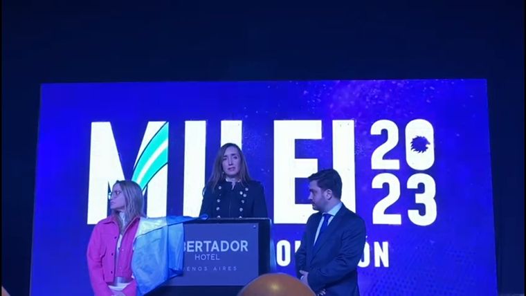 Victoria Villarruel le exigió al Gobierno que revele los resultados parciales Foto: Brenda Funes