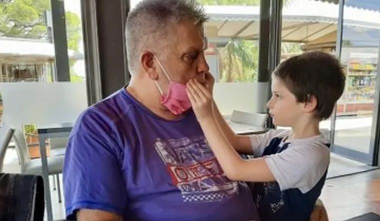 Luis Ventura mostró el gesto emotivo de su hijo Antonito.