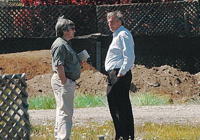 El empresario Lázaro Báez y Néstor Kirchner.