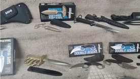 Algunos de los objetos secuestrados Foto: NA