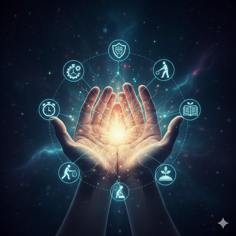 El dolor de manos se relaciona con emociones. Fuente: IA Gemini.