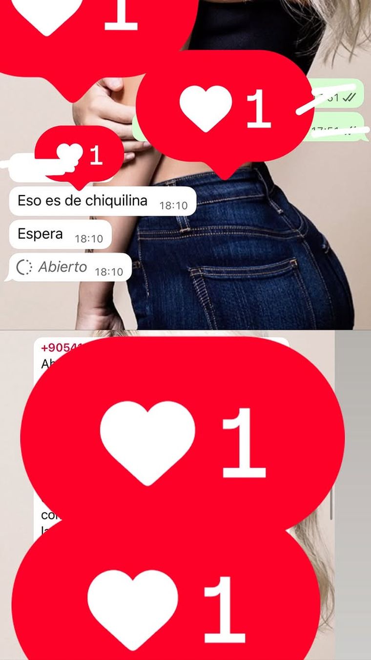 Los chats de Wanda Nara. Créditos: Instagram