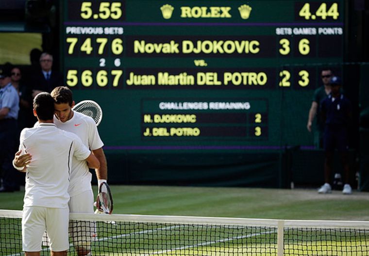 La Cancha 1 fue testigo, en 2013, de uno de los mejores partidos en la historia de Wimbledon. Foto: @wimbledon