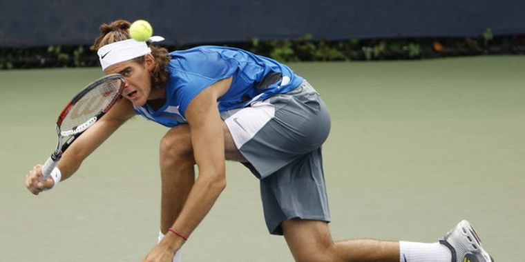 Del Potro no pudo con su oponente. Foto: NA