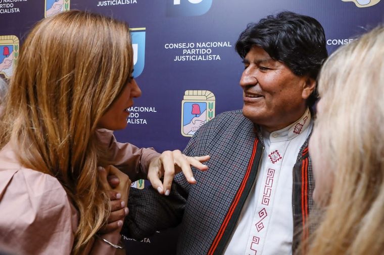 Victoria Tolosa Paz celebró la llegada de Evo Morales a la Argentina.