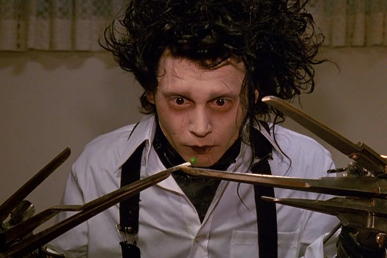 El joven manos de tijera fue uno de los grandes éxitos de Johnny Depp.