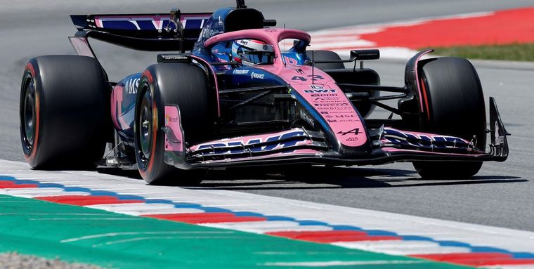 Franco Colapinto finalizó en el 10° lugar en la FP1 del GP de Barcelona.