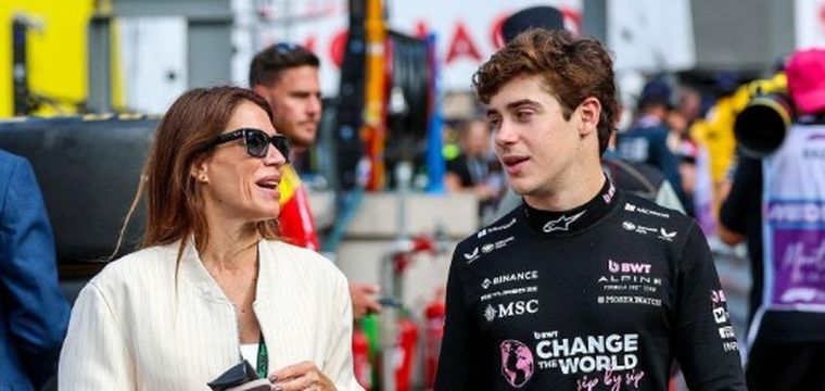 Franco Colapinto y su mamá. Franco Colapinto y su mamá.