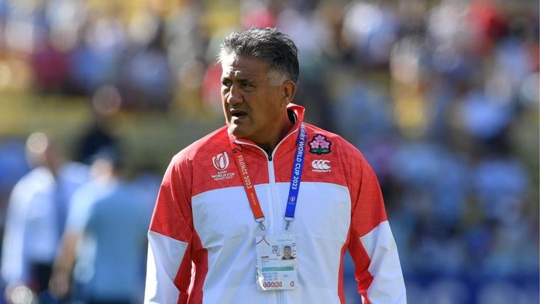 Jamie Joseph, entrenador de Japón. Foto: @JRFUMedia