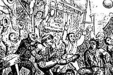 Los orígenes del fútbol son bastante violentos y varias prácticas estuvieron prohibidas en Inglaterra durante más de cinco siglos. Wikicommons Foto: Wikicommons