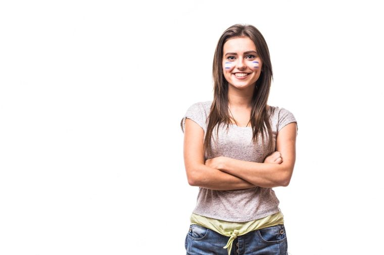 Busca tus looks albiceleste para alentar a la Selección Argentina Foto: Freepik