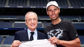 Rafa Nadal junto a Florentino Pérez, presidente del Real Madrid. Rafa Nadal junto a Florentino Pérez, presidente del Real Madrid.