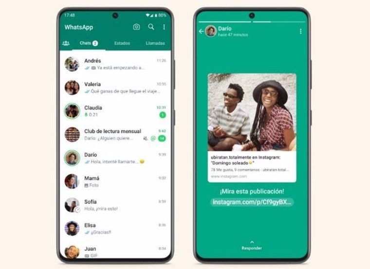 La actualización apunta a mejorar la interacción dentro de los estados de WhatsApp. Foto: Archivo La actualización apunta a mejorar la interacción dentro de los estados de WhatsApp. Foto: Archivo