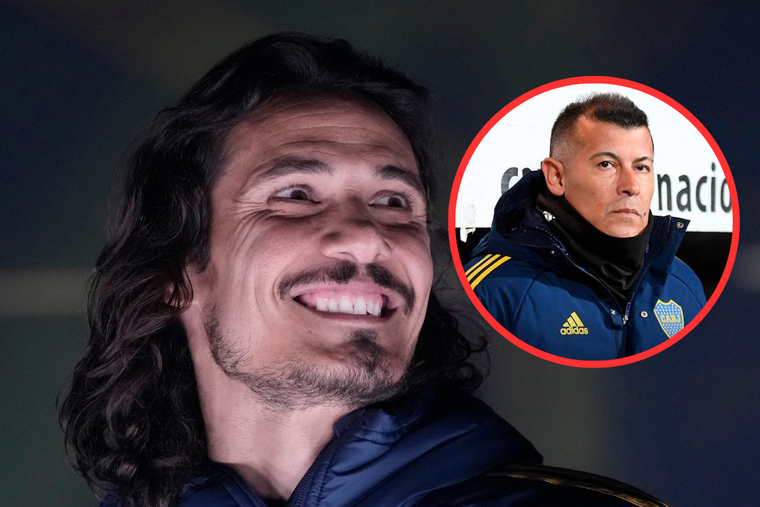 Almirón no lleva a Cavani para el partido de Boca ante Nacional Foto: Boca Juniors