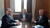 Diego Santilli y Manuel Adorni recibieron a Sergio Ziliotto que reclamó por fondos y rechazó el Presupuesto.