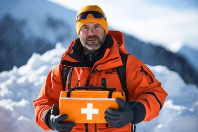 MDZol | medico-gran-altitud-uniforme-sosteniendo-botiquin-primeros-auxilios-medico-naranja-ladera-nevada-montana_1032225-715 (1)
