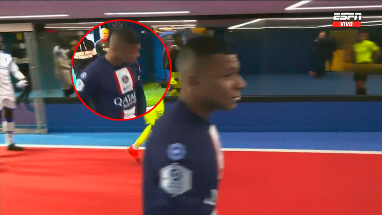 Enojado con un rival, Mbappé hizo un gesto obsceno tras la victoria del PSG.