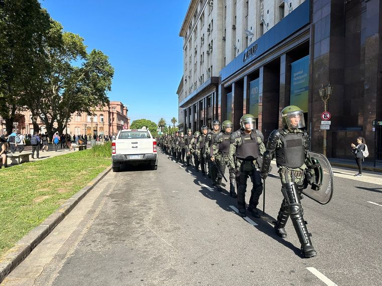 Este miércoles se estrenó el protocolo antipiquetes impulsado por la ministra Patricia Bullrich Foto: Victoria Urruspuru/MDZ