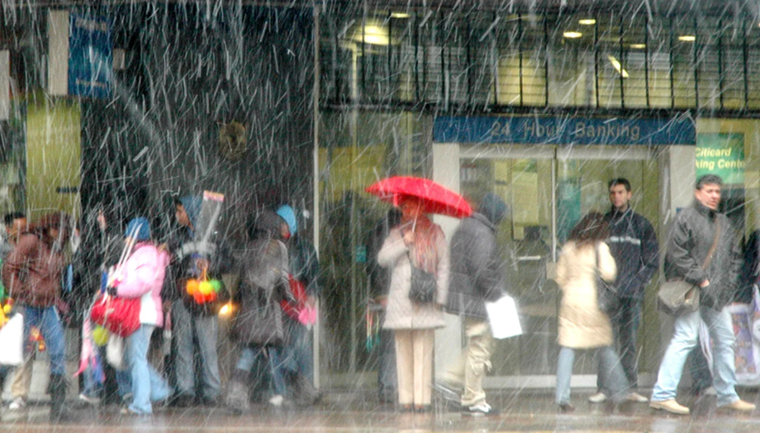 El domingo y lunes pasado, cayó aguanieve en varias zonas de la provincia de Buenos Aires.