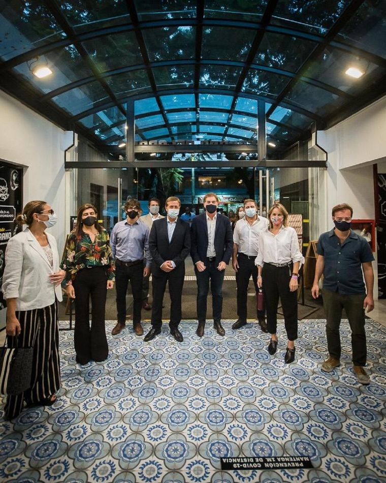 Suarez, Santilli y Juri presentaron un gran Punto Vendimia en Capital Federal.