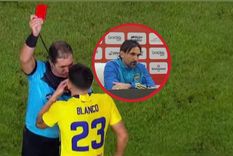 Martínez y su opinión sobre la roja a Lautaro Blanco. Martínez y su opinión sobre la roja a Lautaro Blanco.