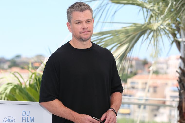 Matt Damon considera que ir a ver a Boca en la Bombonera es lo más loco que le pasó en su vida. Foto: DPA