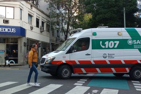 El auto chocó contra una ambulancia del SAME. Imagen ilustrativa. El auto chocó contra una ambulancia del SAME. Imagen ilustrativa.