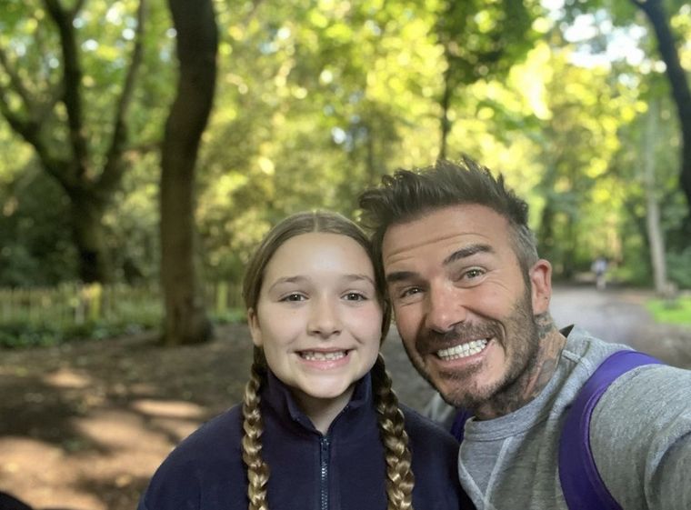 El tierno momento de David Beckam junto a su hija Harper en Paris Harper y David Beckham Foto: Imagen de Instagram