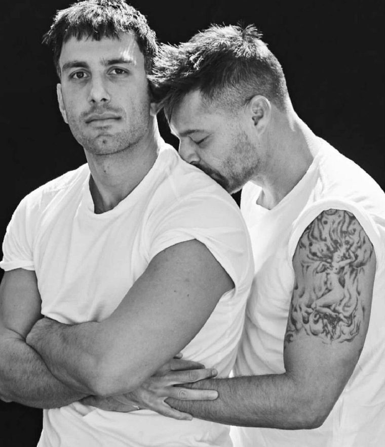 Ricky y Jwan. Foto: Instagram @ricky_martin