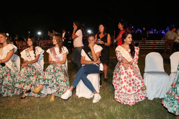 Sofía Grangetto en la Bendición de los frutos, este año cuando debió nuevamente representar a Guaymallén por decisión del Municipio. Foto: Maximiliano Ríos/MDZ