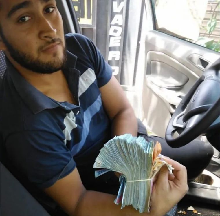 Honesto Sosa se encontró ese fajo de billetes y buscó al dueño. Foto: Diario de Cuyo.