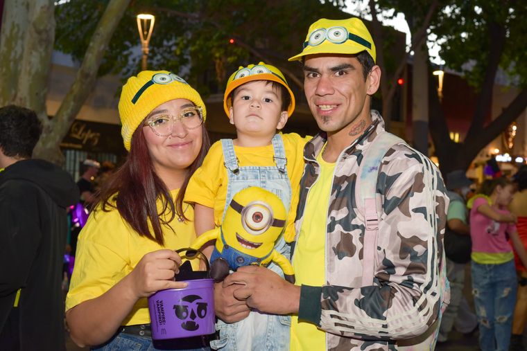 La familia minion también se sumó a la fiesta.