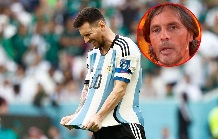 Gustavo López castigó muy duro a Messi tras la derrota ante Arabia Saudita en el debut. Foto: EFE