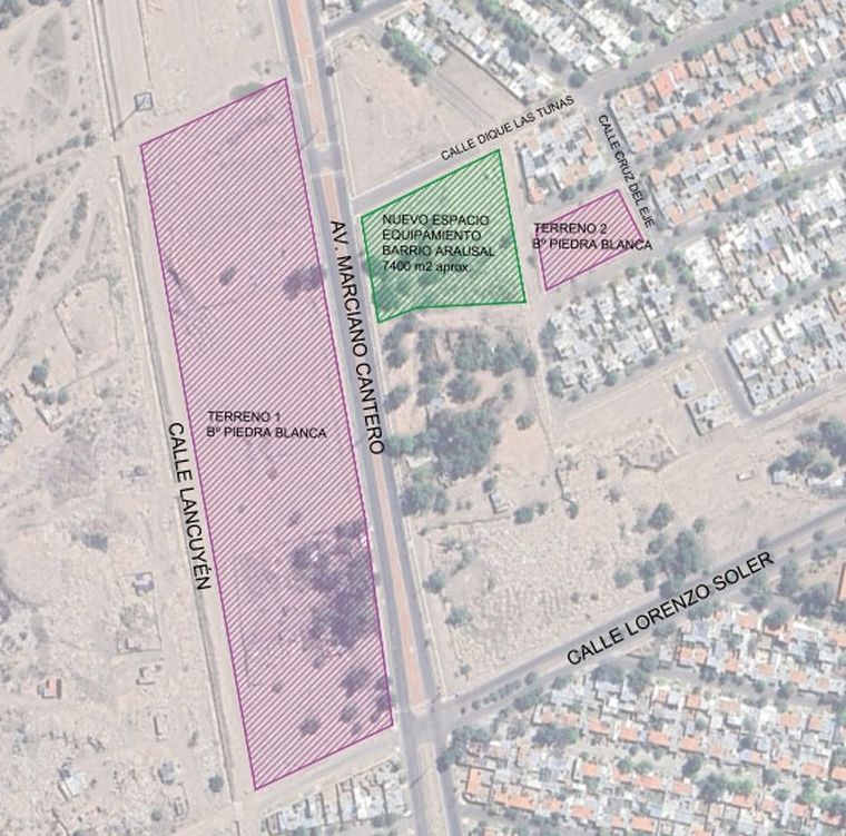 El proyecto de la municipalidad de Godoy Cruz para la zona. El proyecto de la municipalidad de Godoy Cruz para la zona.