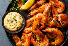 Camarones a la parrilla fáciles