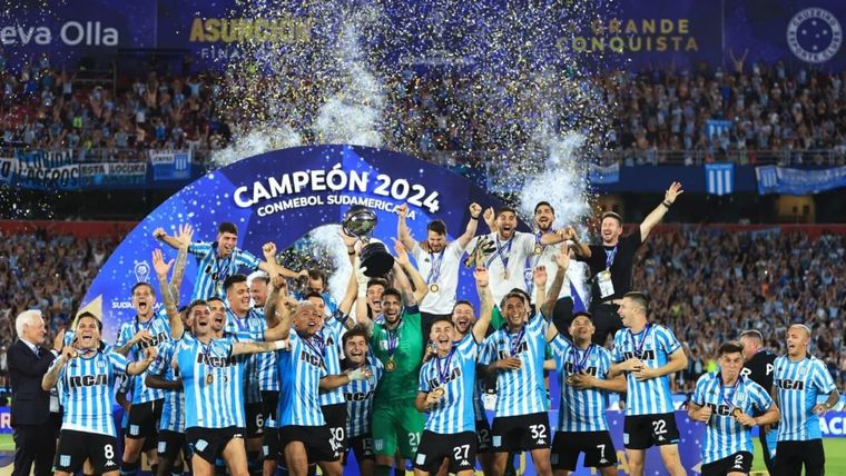 Racing Club campeón Copa Sudamericana 2024 Foto: Gentileza
