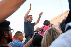 El gobernador de Chaco, Leandro Zdero, en el cierre de campaña.