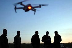 Los drones ucranianos, arma letal en esta guerra. Foto: Efe.
