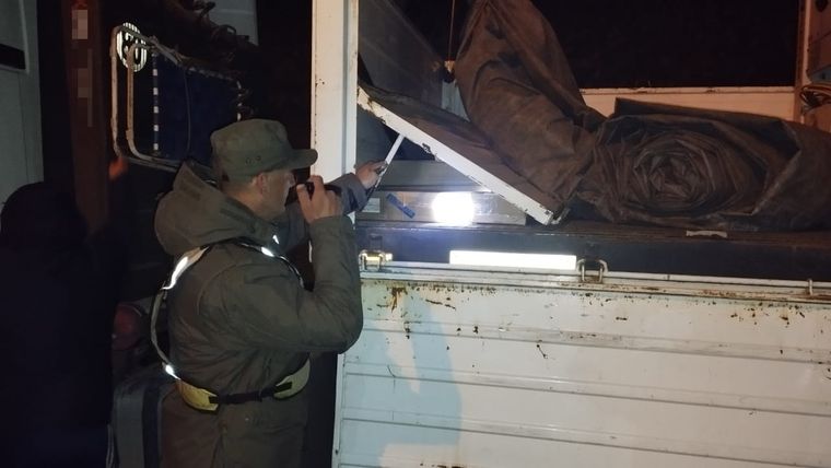 El hallazgo del contrabando Foto: Gendarmería Nacional