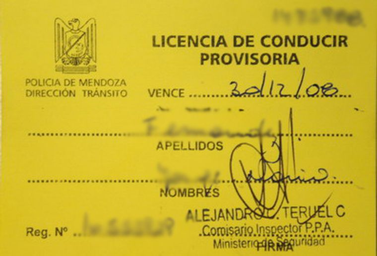 Así son los carnets de cartulina que entrega la Provincia desde setiembre. Foto: MDZ