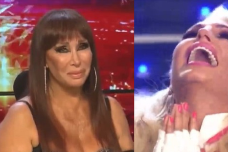 La gringa protagonizó un momento que se guardó para siempre en la historia de la televisión. Foto: Captura de pantalla / Showmatch