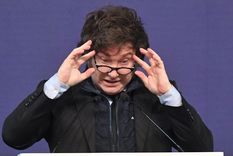 Javier Milei volvió a apuntar contra los degenerados fiscales. Foto: Santiago Tagua/MDZ