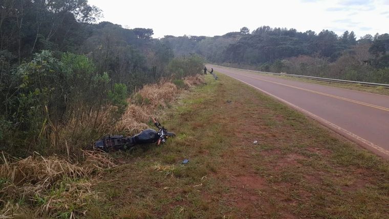 El femicida fue encontrado a un costado de la ruta Foto: Misiones online