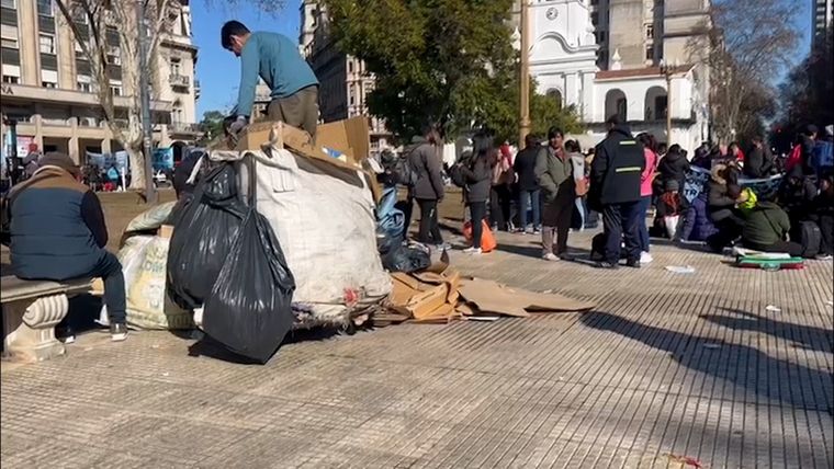 Las manifestaciones generan mucha basura que puede reciclarse