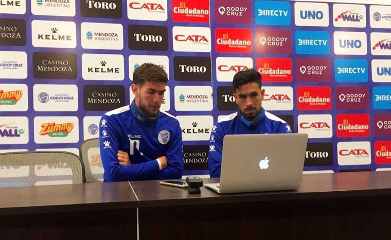 Goñi y Silva hablaron con la prensa vía Zoom. Foto: Prensa Club Godoy Cruz