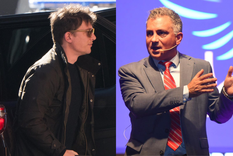 El asesor presidencial Santiago Caputo y el armador bonaerense Sebastián Pareja, en plena guerra interna.