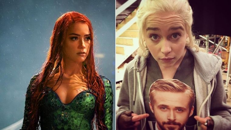 Emilia Clarke Emilia Clarke y Amber Heard Foto: Instagram Emilia Clarke y Amber Heard
