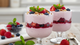 Un postre ideal para el verano. Fuente: IA Gemini. Un postre ideal para el verano. Fuente: IA Gemini.