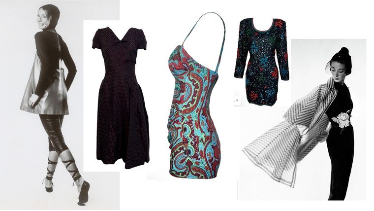 Vestidos inspirados en la moda de los años 50, 60, 70 y 80.